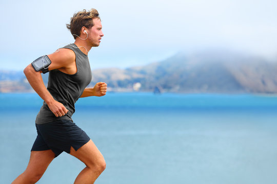 Image of a man jogging